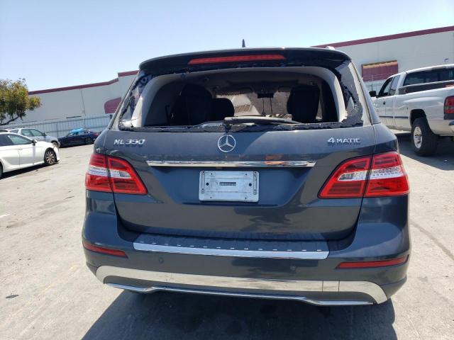 4JGDA5HB6CA033886 - 2012 MERCEDES-BENZ ML 350 4MATIC GRAY photo 6