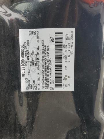 1FTYR14D06PA25573 - 2006 FORD RANGER SUPER CAB BLACK photo 12