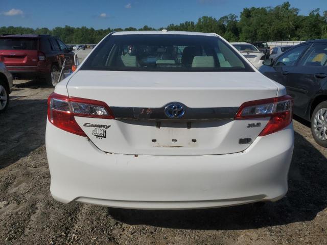 4T1BD1FK9EU134495 - 2014 TOYOTA CAMRY HYBRID WHITE photo 6