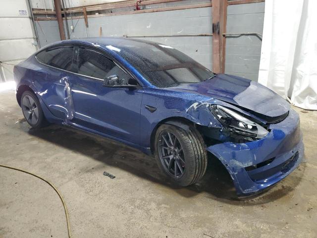 5YJ3E1EAXNF287586 - 2022 TESLA MODEL 3 BLUE photo 4