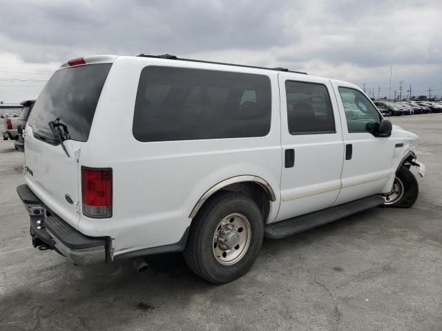 1FMNU40L45ED42262 - 2005 FORD EXCURSION XLT WHITE photo 3