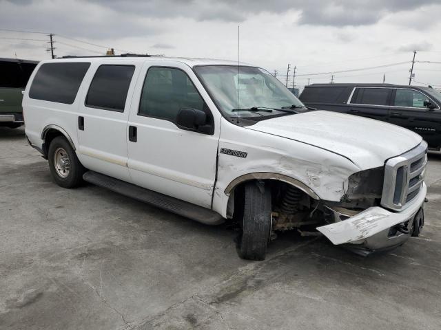 1FMNU40L45ED42262 - 2005 FORD EXCURSION XLT WHITE photo 4