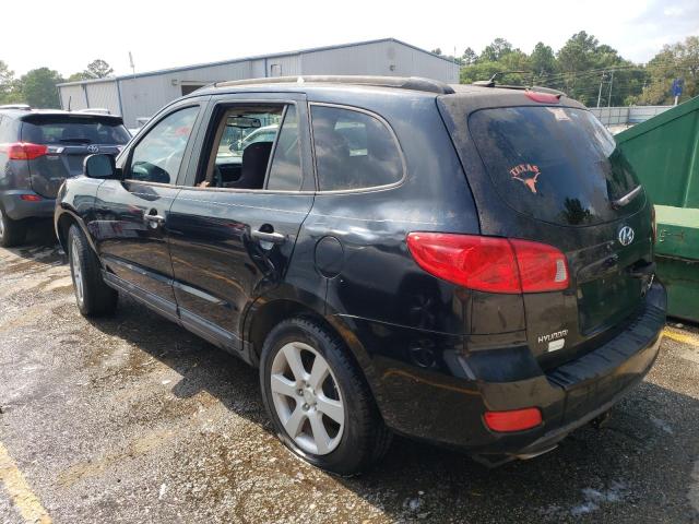 5NMSH13E98H154023 - 2008 HYUNDAI SANTA FE SE BLACK photo 2