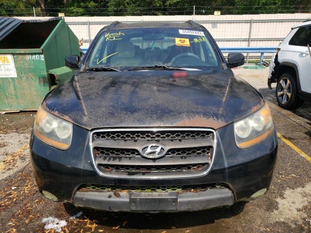 5NMSH13E98H154023 - 2008 HYUNDAI SANTA FE SE BLACK photo 5