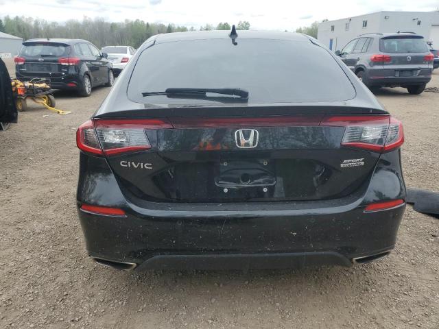 19XFL1G81NE401705 - 2022 HONDA CIVIC SPORT TOURING BLACK photo 6
