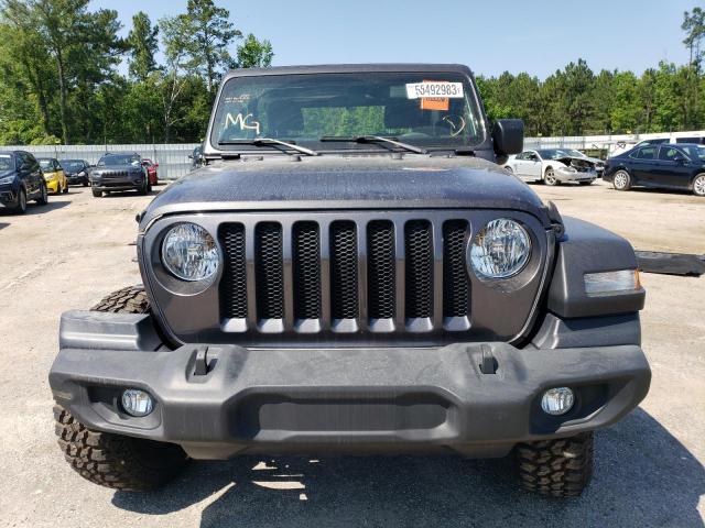 1C4GJXAG4LW189186 - 2020 JEEP WRANGLER SPORT GRAY photo 5