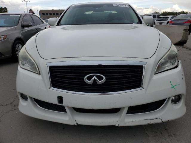 JN1AY1AP7BM520144 - 2011 INFINITI M56 WHITE photo 5