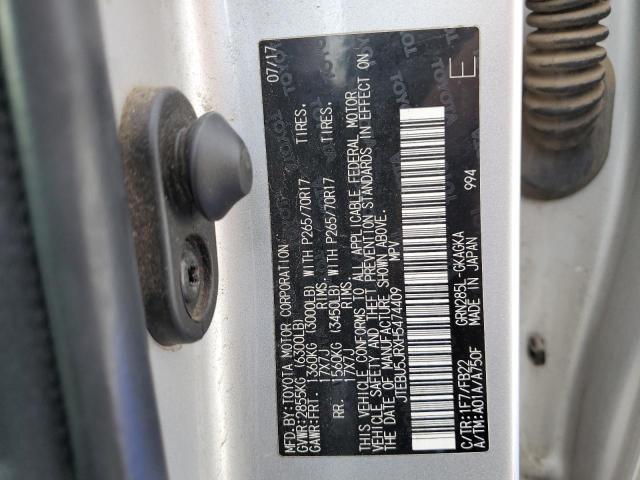 JTEBU5JRXH5474409 - 2017 TOYOTA 4RUNNER SR5/SR5 PREMIUM 银色 照片 14