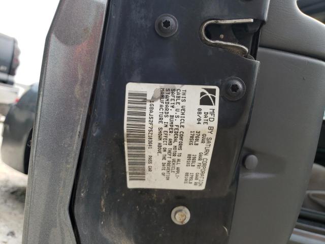 1G8AJ52F75Z103641 - 2005 SATURN ION LEVEL 2 GRAY photo 12