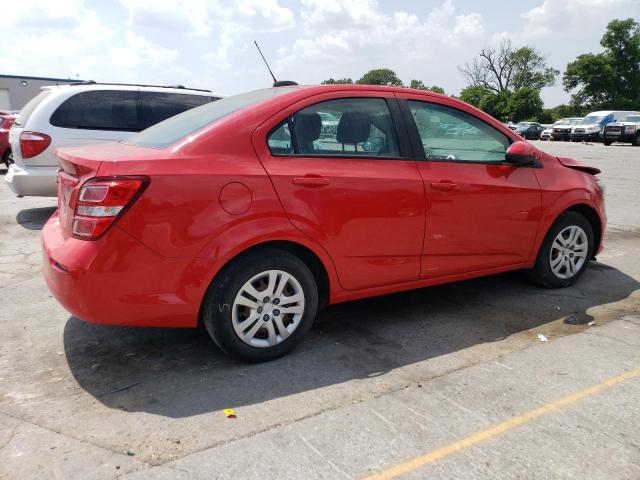 1G1JB5SH0H4124149 - 2017 CHEVROLET SONIC LS RED photo 3