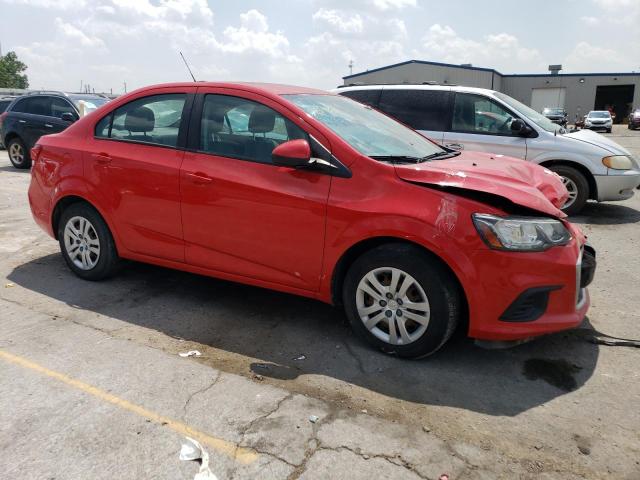 1G1JB5SH0H4124149 - 2017 CHEVROLET SONIC LS RED photo 4