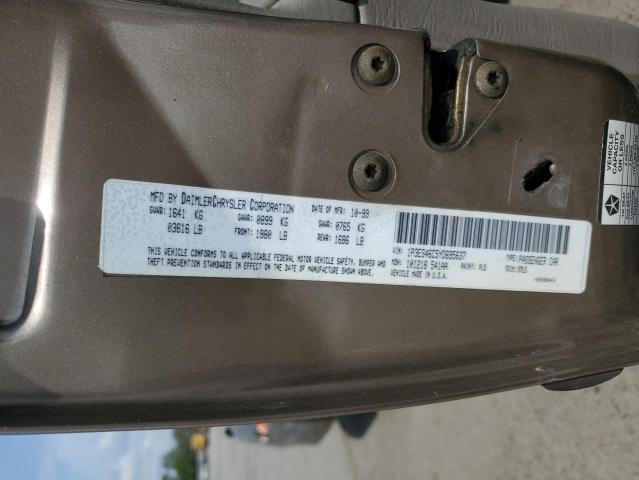 1P3ES46C5YD695637 - 2000 PLYMOUTH NEON BASE 棕色 照片 12