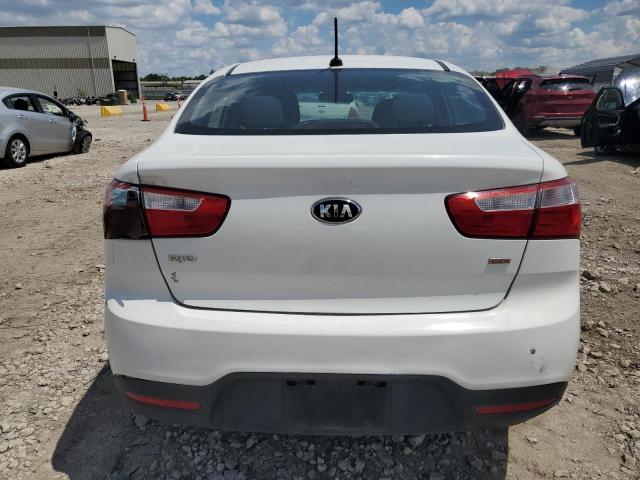 KNADM4A38F6504496 - 2015 KIA RIO LX WHITE photo 6