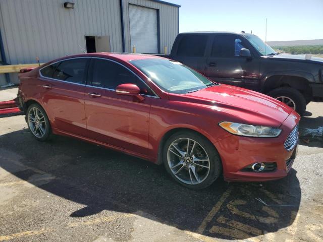 3FA6P0K94DR130795 - 2013 FORD FUSION TITANIUM RED photo 4