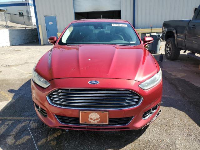 3FA6P0K94DR130795 - 2013 FORD FUSION TITANIUM RED photo 5