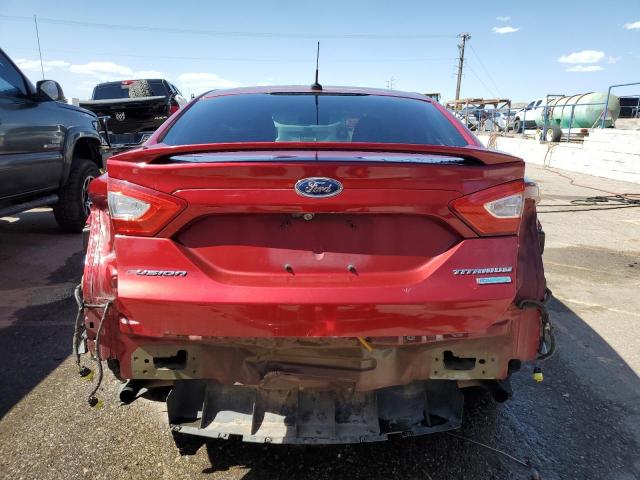 3FA6P0K94DR130795 - 2013 FORD FUSION TITANIUM RED photo 6