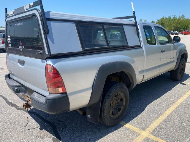 5TEUX42N07Z348193 - 2007 TOYOTA TACOMA ACCESS CAB ვერცხლისფერი ფოტო 4
