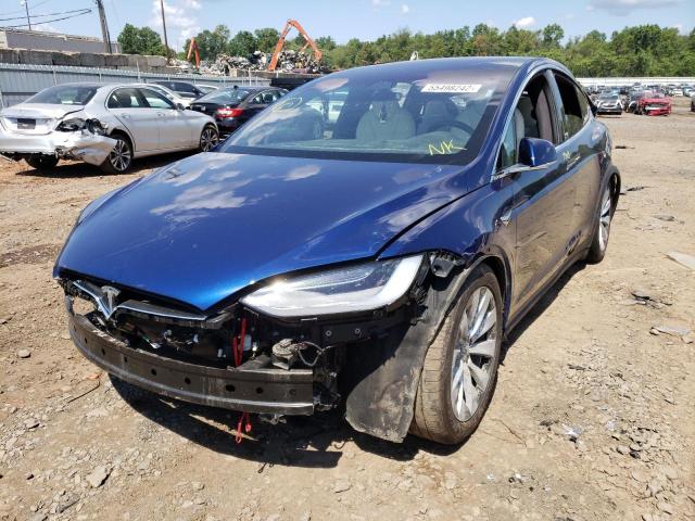 5YJXCAE21LF260967 - 2020 TESLA MODEL X BLUE photo 2