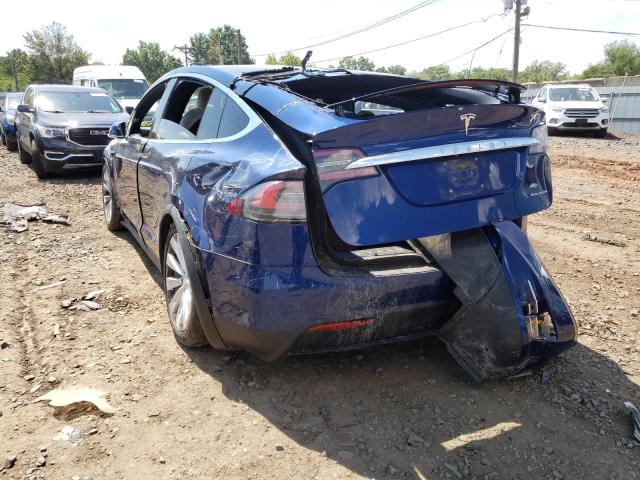 5YJXCAE21LF260967 - 2020 TESLA MODEL X BLUE photo 3