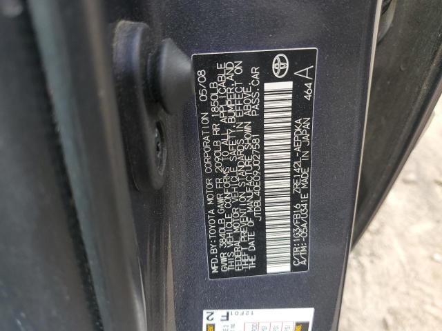 JTDBL40E09J027581 - 2009 TOYOTA COROLLA LE BASE GRAY photo 12