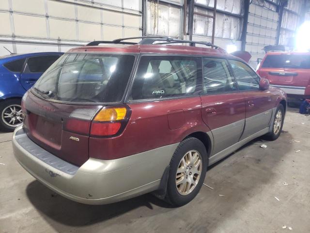 4S3BH806627622987 - 2002 SUBARU LEGACY OUTBACK H6 3.0 LL BEAN BURGUNDY photo 3