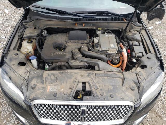 3LN6L5MU4HR659220 - 2017 LINCOLN MKZ HYBRID RESERVE BLACK photo 11