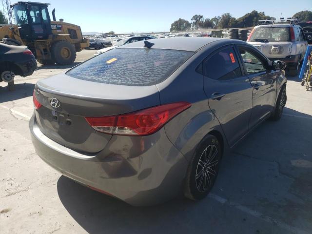 5NPDH4AE6DH326390 - 2013 HYUNDAI ELANTRA GLS GRAY photo 4