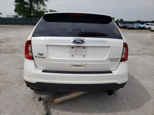 2FMDK3K94DBA09180 - 2013 FORD EDGE LIMITED WHITE photo 6