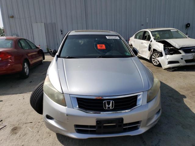 1HGCP36879A011044 - 2009 HONDA ACCORD EXL SILVER photo 5