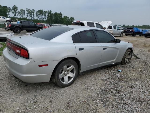 2C3CDXAT2DH676880 - 2013 DODGE CHARGER POLICE SILVER photo 3