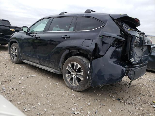 5TDGZRAH0NS540398 - 2022 TOYOTA HIGHLANDER XLE Սև լուսանկար 2