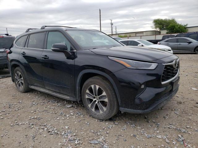 5TDGZRAH0NS540398 - 2022 TOYOTA HIGHLANDER XLE Սև լուսանկար 4