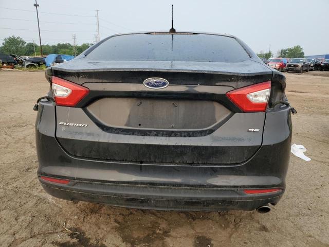 1FA6P0H77E5356128 - 2014 FORD FUSION SE BLACK photo 6