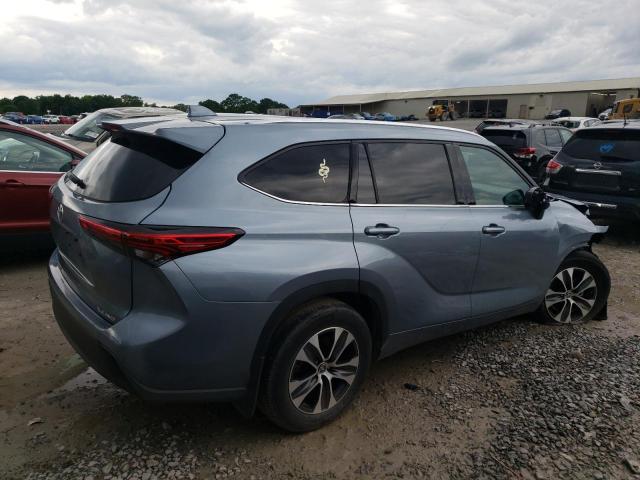 5TDGZRBH3LS024631 - 2020 TOYOTA HIGHLANDER XLE BLUE photo 3