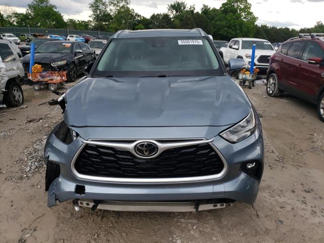 5TDGZRBH3LS024631 - 2020 TOYOTA HIGHLANDER XLE BLUE photo 5