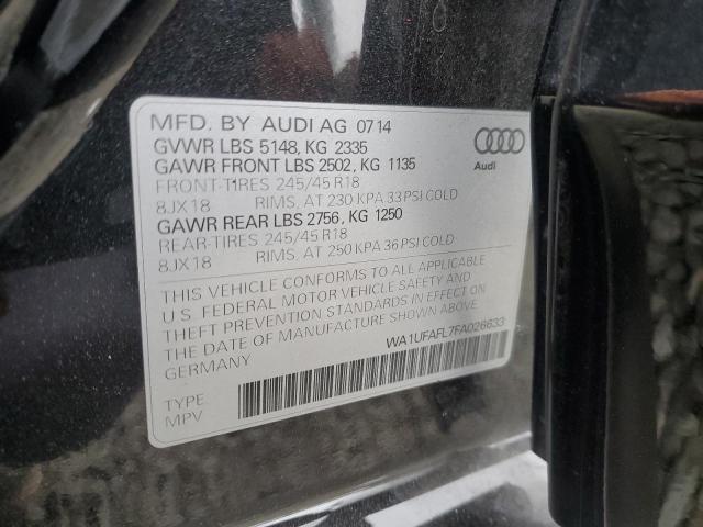 WA1UFAFL7FA026633 - 2015 AUDI A4 ALLROAD PREMIUM PLUS BLACK photo 13