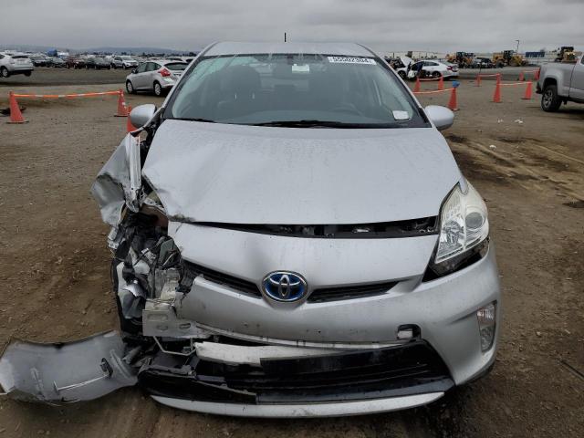 JTDKN3DU8F0458449 - 2015 TOYOTA PRIUS SILVER photo 5