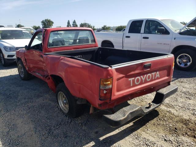 JT4RN81P6K5035053 - 1989 TOYOTA PICKUP 1/2 TON SHORT WHEELBASE DLX RED photo 2