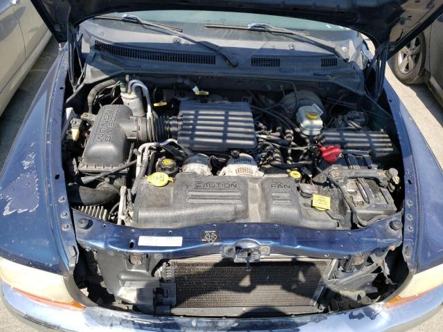 1B7HL2ANX1S274036 - 2001 DODGE DAKOTA QUAD BLUE photo 11