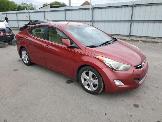 5NPDH4AE5DH295083 - 2013 HYUNDAI ELANTRA GLS RED photo 4