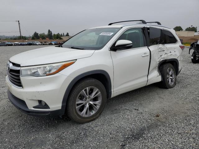 5TDKKRFH3FS057349 - 2015 TOYOTA HIGHLANDER XLE Ağ foto 1