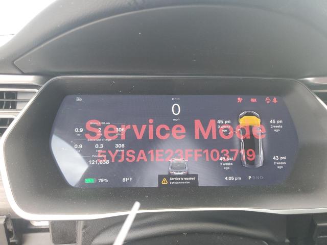5YJSA1E23FF103719 - 2015 TESLA MODEL S ნაცრისფერი ფოტო 9