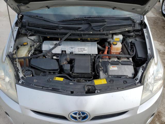 JTDKN3DU6A0187349 - 2010 TOYOTA PRIUS SILVER photo 11