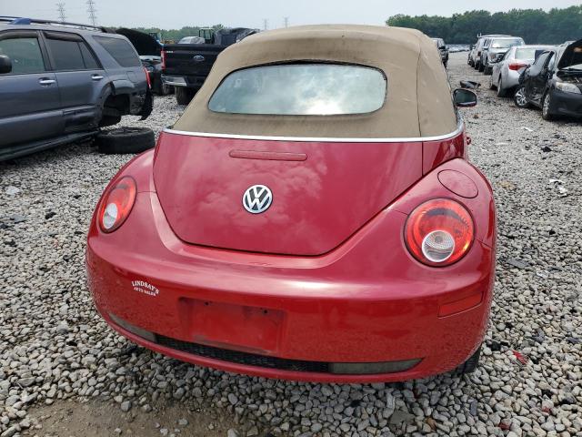 3VWPF31Y48M414679 - 2008 VOLKSWAGEN NEW BEETLE CONVERTIBLE S RED photo 6