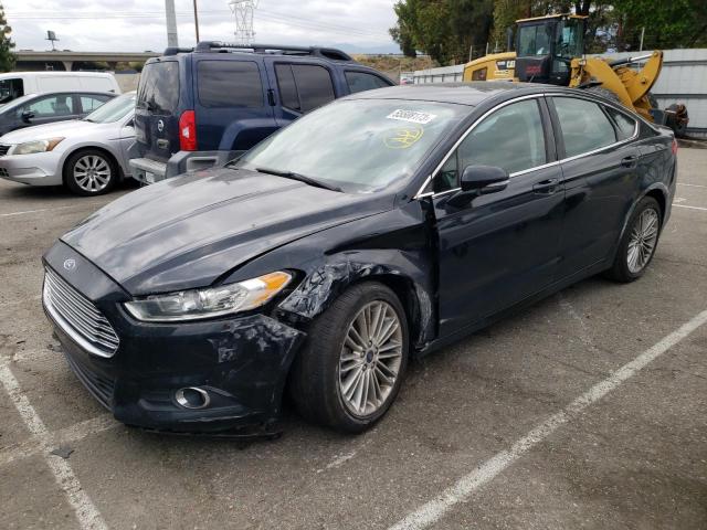 3FA6P0H97ER380623 - 2014 FORD FUSION SE BLACK photo 1