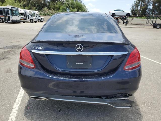 55SWF4JB5JU235849 - 2018 MERCEDES-BENZ C 300 BLUE photo 6