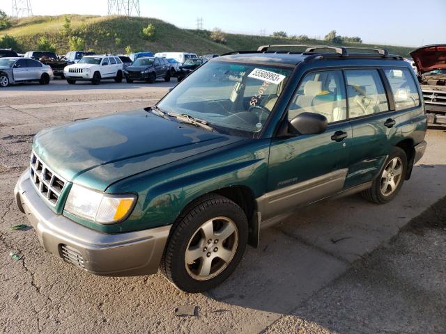JF1SF6555YH718497 - 2000 SUBARU FORESTER S მწვანე ფოტო 1