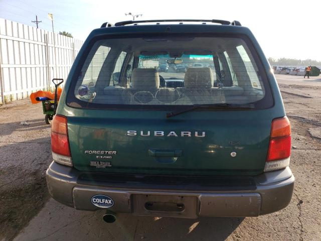 JF1SF6555YH718497 - 2000 SUBARU FORESTER S მწვანე ფოტო 6