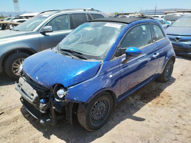 3C3CFFDRXCT386235 - 2012 FIAT 500 POP BLUE photo 1