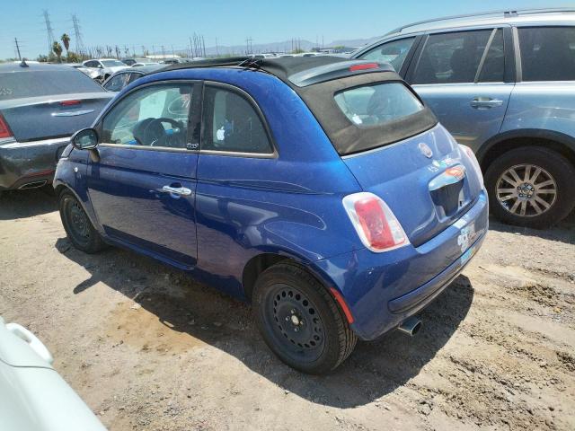 3C3CFFDRXCT386235 - 2012 FIAT 500 POP BLUE photo 2